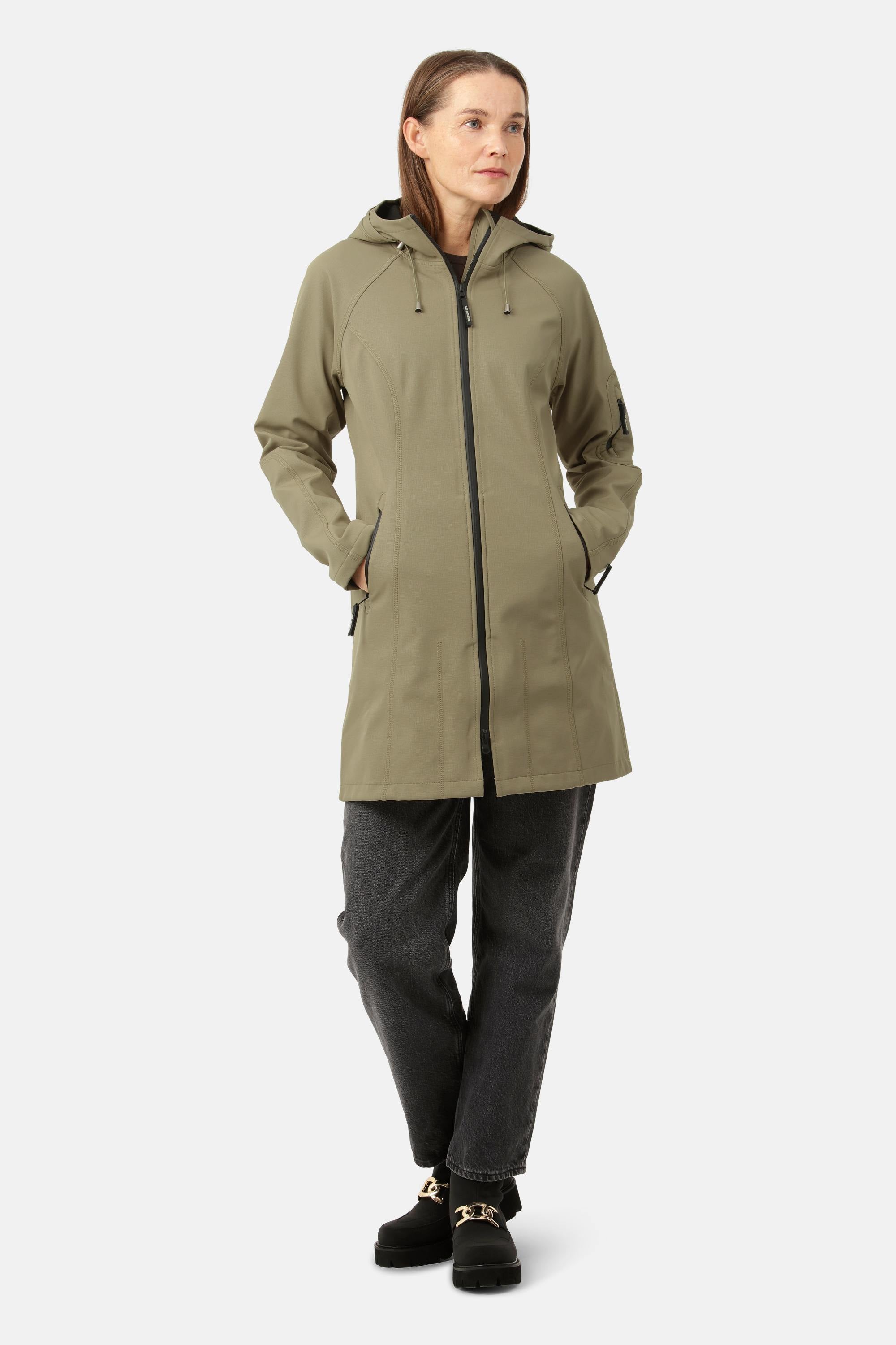 Softshell Raincoat - Covert Green